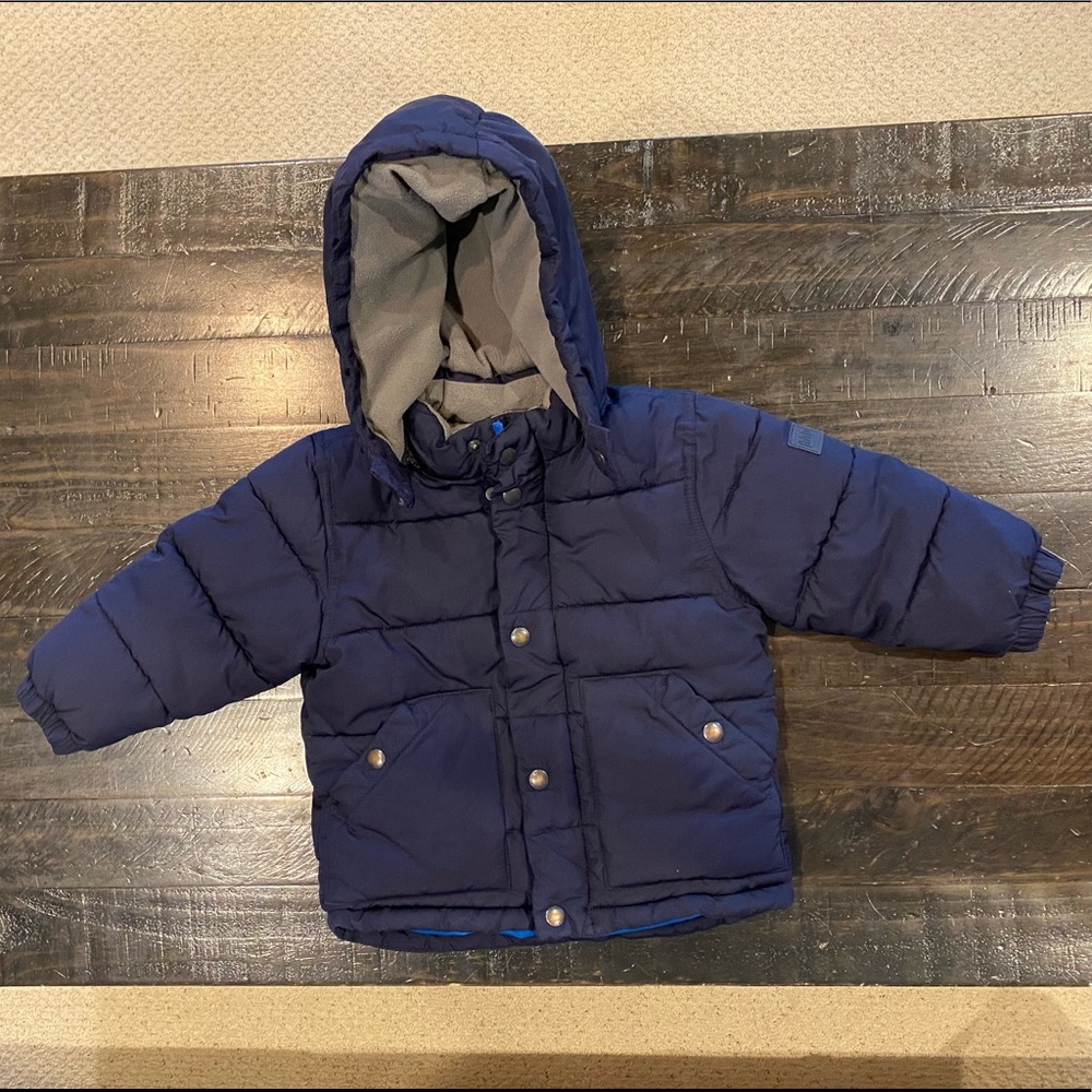 Gap navy boys down winter coat, 2T